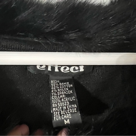 Vintage Y2K Faux Fur Collar Shirt - Picture 2 of 3